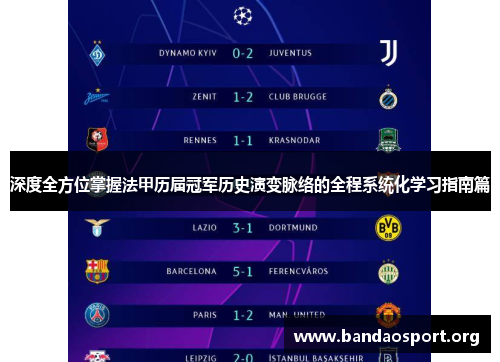 深度全方位掌握法甲历届冠军历史演变脉络的全程系统化学习指南篇 深度全方位掌握法甲历届冠军历史演变脉络的全程系统化学习指南篇